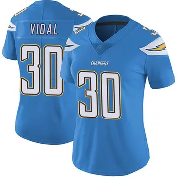 Women's Kimani Vidal Los Angeles Chargers Limited Blue Powder Vapor Untouchable Alternate Jersey