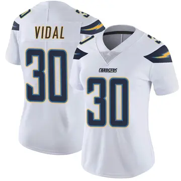 Women's Kimani Vidal Los Angeles Chargers Limited White Vapor Untouchable Jersey