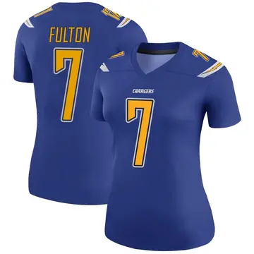 Women's Kristian Fulton Los Angeles Chargers Legend Royal Color Rush Jersey