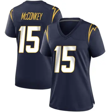 Women's Ladd McConkey Los Angeles Chargers Game Navy Team Color Jersey