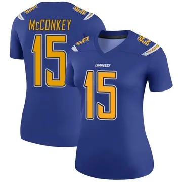 Women's Ladd McConkey Los Angeles Chargers Legend Royal Color Rush Jersey