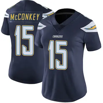 Women's Ladd McConkey Los Angeles Chargers Limited Navy Team Color Vapor Untouchable Jersey