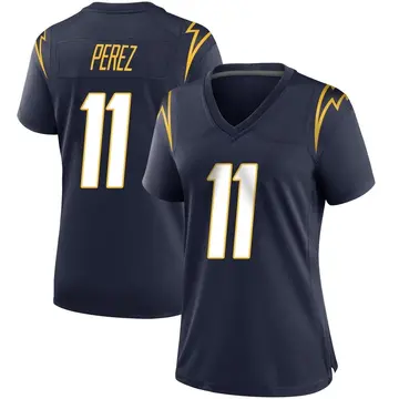 Women's Luis Perez Los Angeles Chargers Game Navy Team Color Jersey