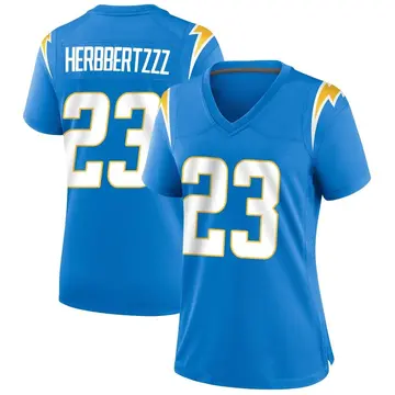 Women's Matt Hankins Los Angeles Chargers Game Blue Powder Alternate Jersey