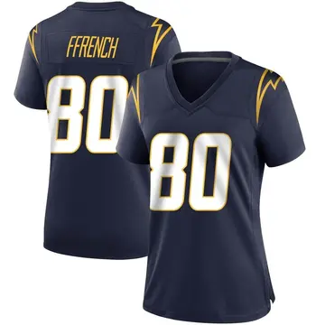 Women's Maurice Ffrench Los Angeles Chargers Game Navy Team Color Jersey