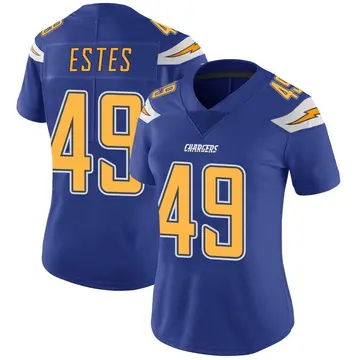 Women's Mike Estes Los Angeles Chargers Limited Royal Color Rush Vapor Untouchable Jersey