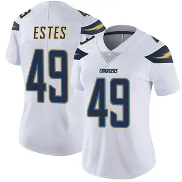 Women's Mike Estes Los Angeles Chargers Limited White Vapor Untouchable Jersey