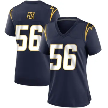 Women's Morgan Fox Los Angeles Chargers Game Navy Team Color Jersey