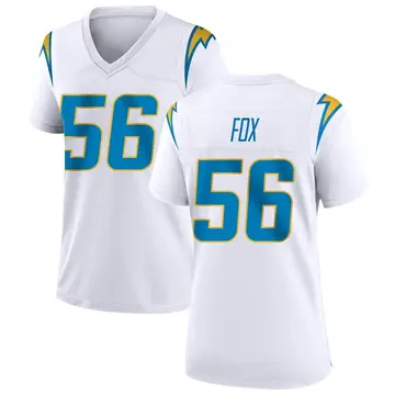 Women's Morgan Fox Los Angeles Chargers Game White Jersey