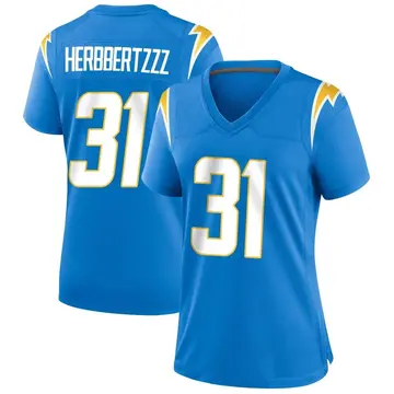 Women's Nick Niemann Los Angeles Chargers Game Blue Powder Alternate Jersey