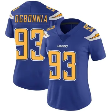 Women's Otito Ogbonnia Los Angeles Chargers Limited Royal Color Rush Vapor Untouchable Jersey