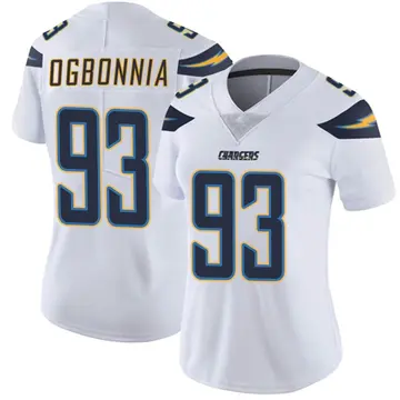 Women's Otito Ogbonnia Los Angeles Chargers Limited White Vapor Untouchable Jersey