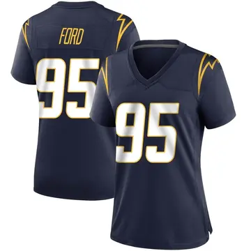 Women's Poona Ford Los Angeles Chargers Game Navy Team Color Jersey