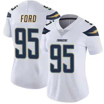 Women's Poona Ford Los Angeles Chargers Limited White Vapor Untouchable Jersey