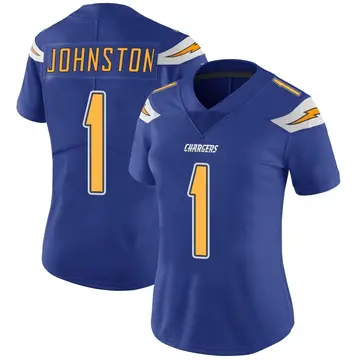 Women's Quentin Johnston Los Angeles Chargers Limited Royal Color Rush Vapor Untouchable Jersey