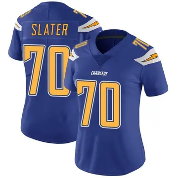 Women's Rashawn Slater Los Angeles Chargers Limited Royal Color Rush Vapor Untouchable Jersey