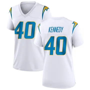 Women's Robert Kennedy Los Angeles Chargers Game White Jersey