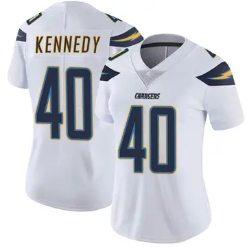 Women's Robert Kennedy Los Angeles Chargers Limited White Vapor Untouchable Jersey