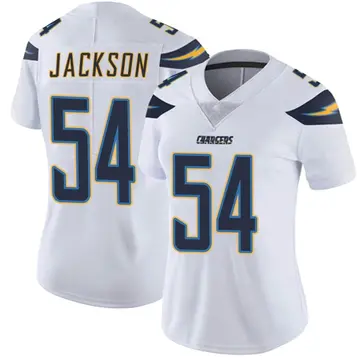 Women's Savion Jackson Los Angeles Chargers Limited White Vapor Untouchable Jersey