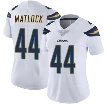 Women's Scott Matlock Los Angeles Chargers Limited White Vapor Untouchable Jersey