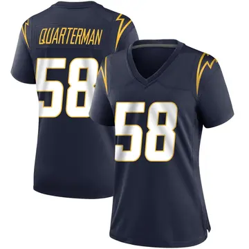 Women's Shaquille Quarterman Los Angeles Chargers Game Navy Team Color Jersey