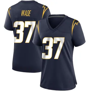 Women's Shaun Wade Los Angeles Chargers Game Navy Team Color Jersey