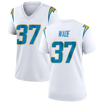 Women's Shaun Wade Los Angeles Chargers Game White Jersey