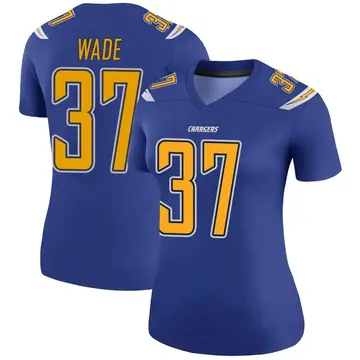 Women's Shaun Wade Los Angeles Chargers Legend Royal Color Rush Jersey