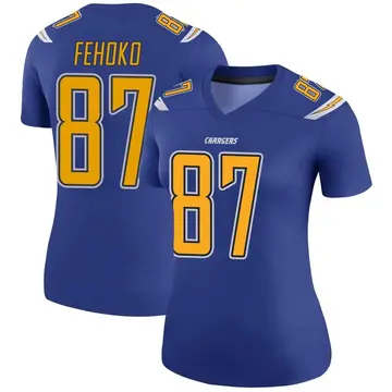 Women's Simi Fehoko Los Angeles Chargers Legend Royal Color Rush Jersey