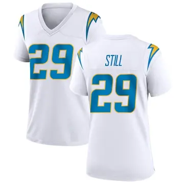 Women's Tarheeb Still Los Angeles Chargers Game White Jersey