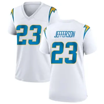 Women's Tony Jefferson Los Angeles Chargers Game White Jersey