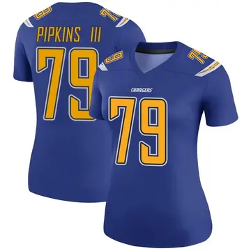 Women's Trey Pipkins III Los Angeles Chargers Legend Royal Color Rush Jersey