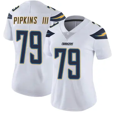 Women's Trey Pipkins III Los Angeles Chargers Limited White Vapor Untouchable Jersey