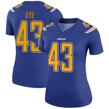 Women's Troy Dye Los Angeles Chargers Legend Royal Color Rush Jersey