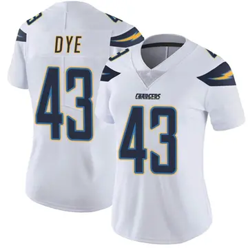 Women's Troy Dye Los Angeles Chargers Limited White Vapor Untouchable Jersey