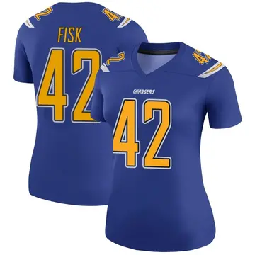 Women's Tucker Fisk Los Angeles Chargers Legend Royal Color Rush Jersey