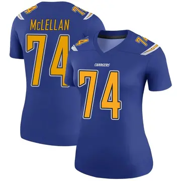 Women's Tyler McLellan Los Angeles Chargers Legend Royal Color Rush Jersey