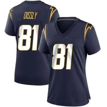 Women's Will Dissly Los Angeles Chargers Game Navy Team Color Jersey