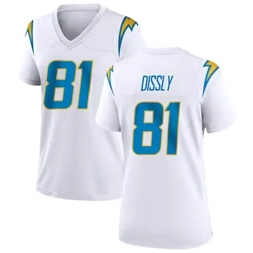 Women's Will Dissly Los Angeles Chargers Game White Jersey