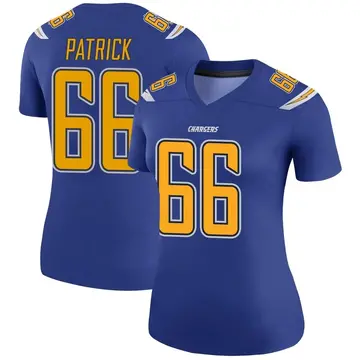 Women's Willis Patrick Los Angeles Chargers Legend Royal Color Rush Jersey