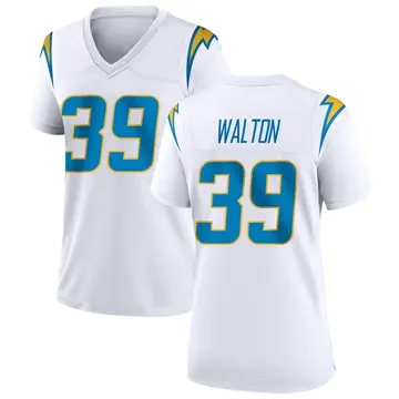 Women's Zamari Walton Los Angeles Chargers Game White Jersey