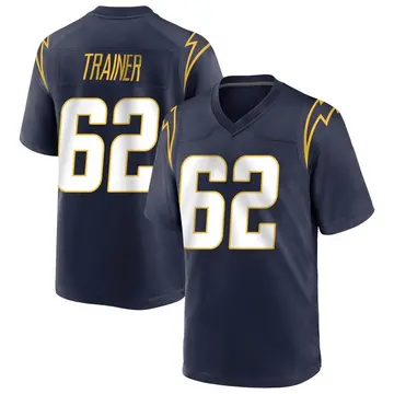 Youth Andrew Trainer Los Angeles Chargers Game Navy Team Color Jersey