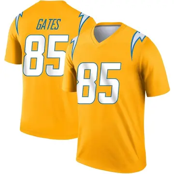 Youth Antonio Gates Los Angeles Chargers Legend Gold Inverted Jersey