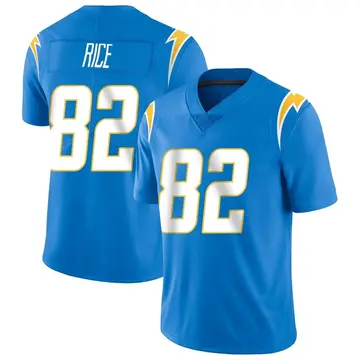 Youth Brenden Rice Los Angeles Chargers Limited Blue Powder Vapor Untouchable Alternate Jersey