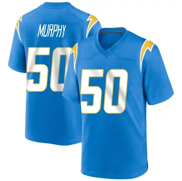 Youth Caleb Murphy Los Angeles Chargers Game Blue Powder Alternate Jersey