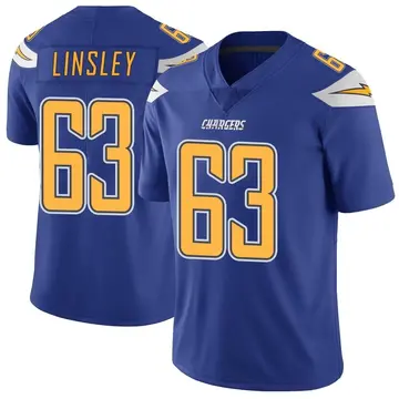 Youth Corey Linsley Los Angeles Chargers Limited Royal Color Rush Vapor Untouchable Jersey