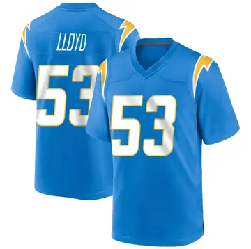 Youth Damon Lloyd Los Angeles Chargers Game Blue Powder Alternate Jersey