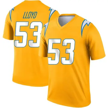 Youth Damon Lloyd Los Angeles Chargers Legend Gold Inverted Jersey