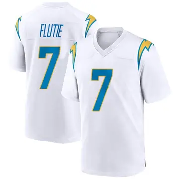 Youth Doug Flutie Los Angeles Chargers Game White Jersey