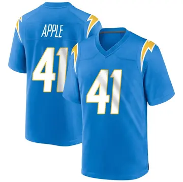 Youth Eli Apple Los Angeles Chargers Game Blue Powder Alternate Jersey